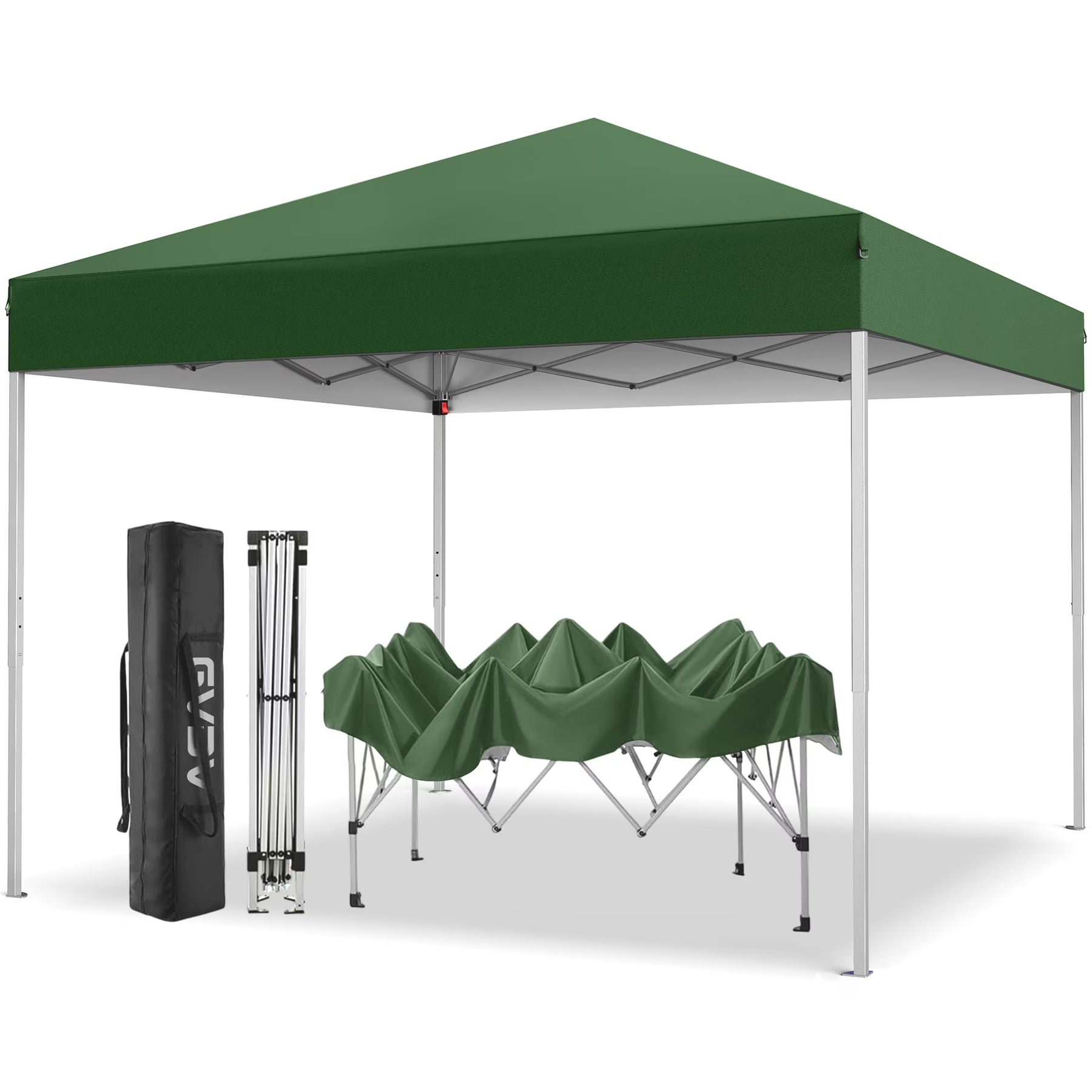GVDV Canopy Tent, 10x10 Ft Easy Pop up Outdoor Canopy Tent, Portable Straight Leg Gazebo Instant Canopy - Product image 3