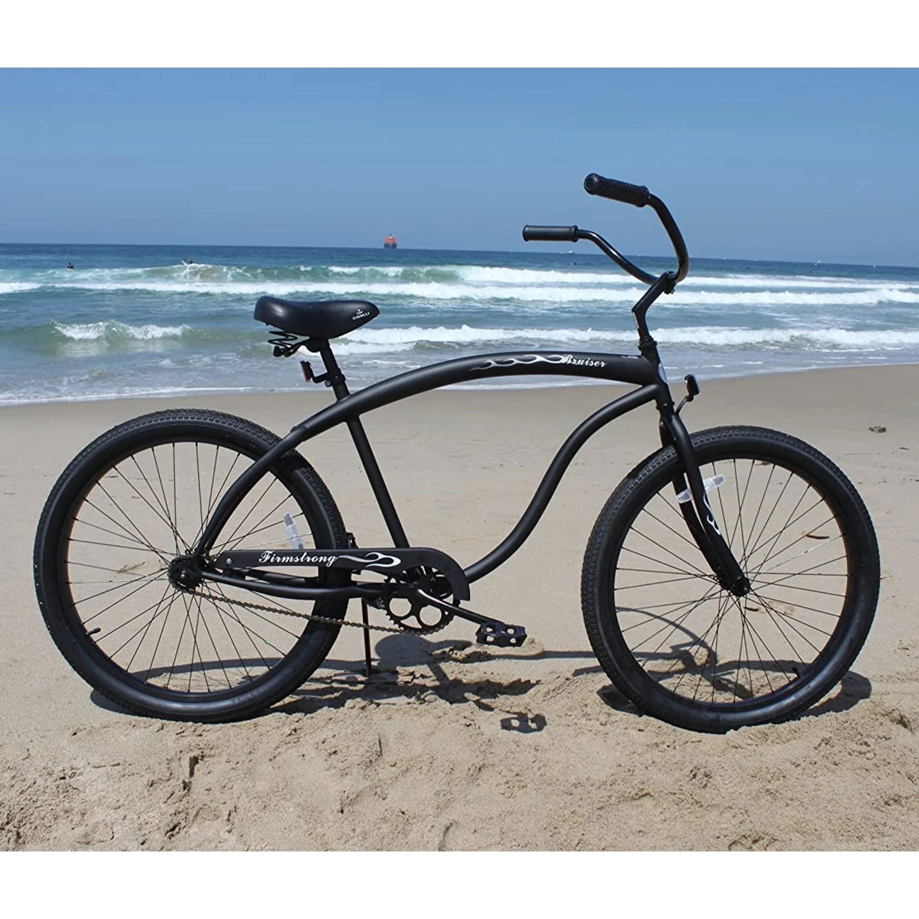 Firmstrong Bruiser Single Speed Men'S 26 in Beach Cruiser Bike, Black - Product image 2