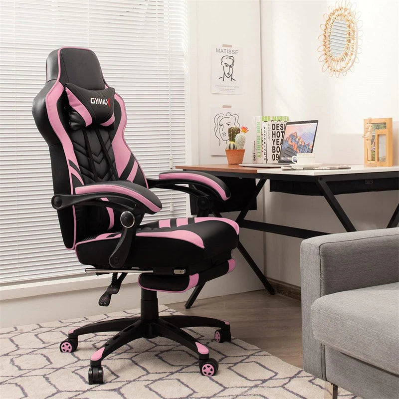 Ergonomic Gaming Chair Recliner with Footrest, Linkage Armrests & Lumbar Support - Product image 58