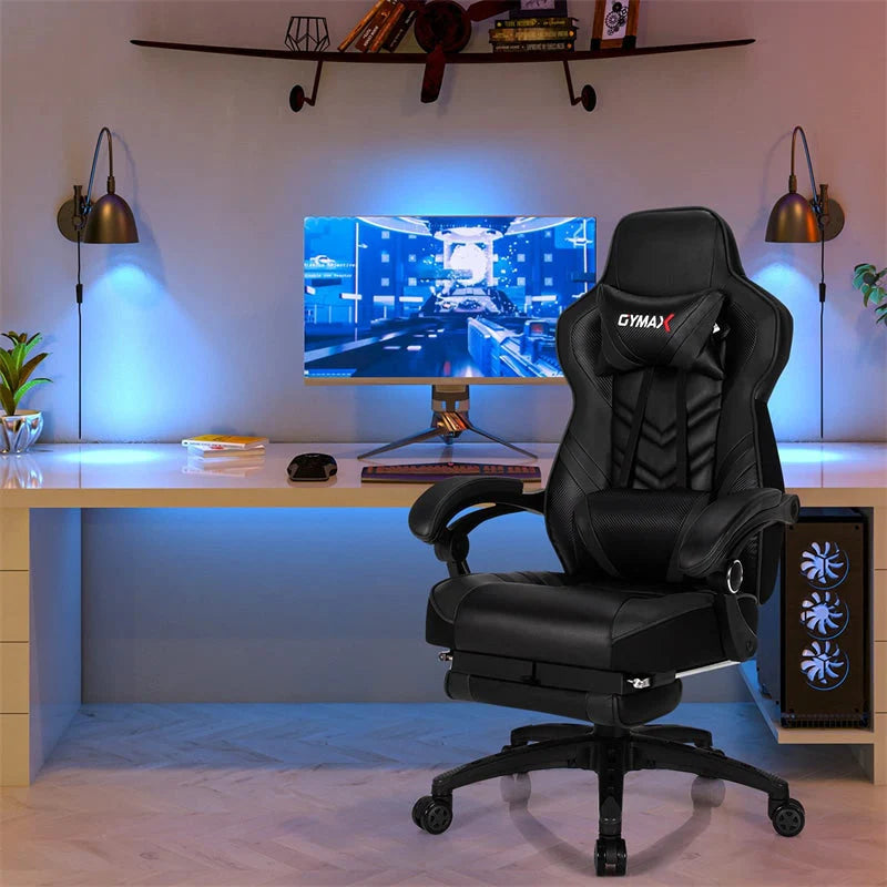 Ergonomic Gaming Chair Recliner with Footrest, Linkage Armrests & Lumbar Support - Product image 2