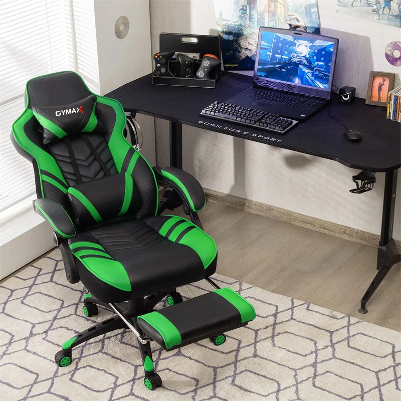 Ergonomic Gaming Chair Recliner with Footrest, Linkage Armrests & Lumbar Support - Product image 49