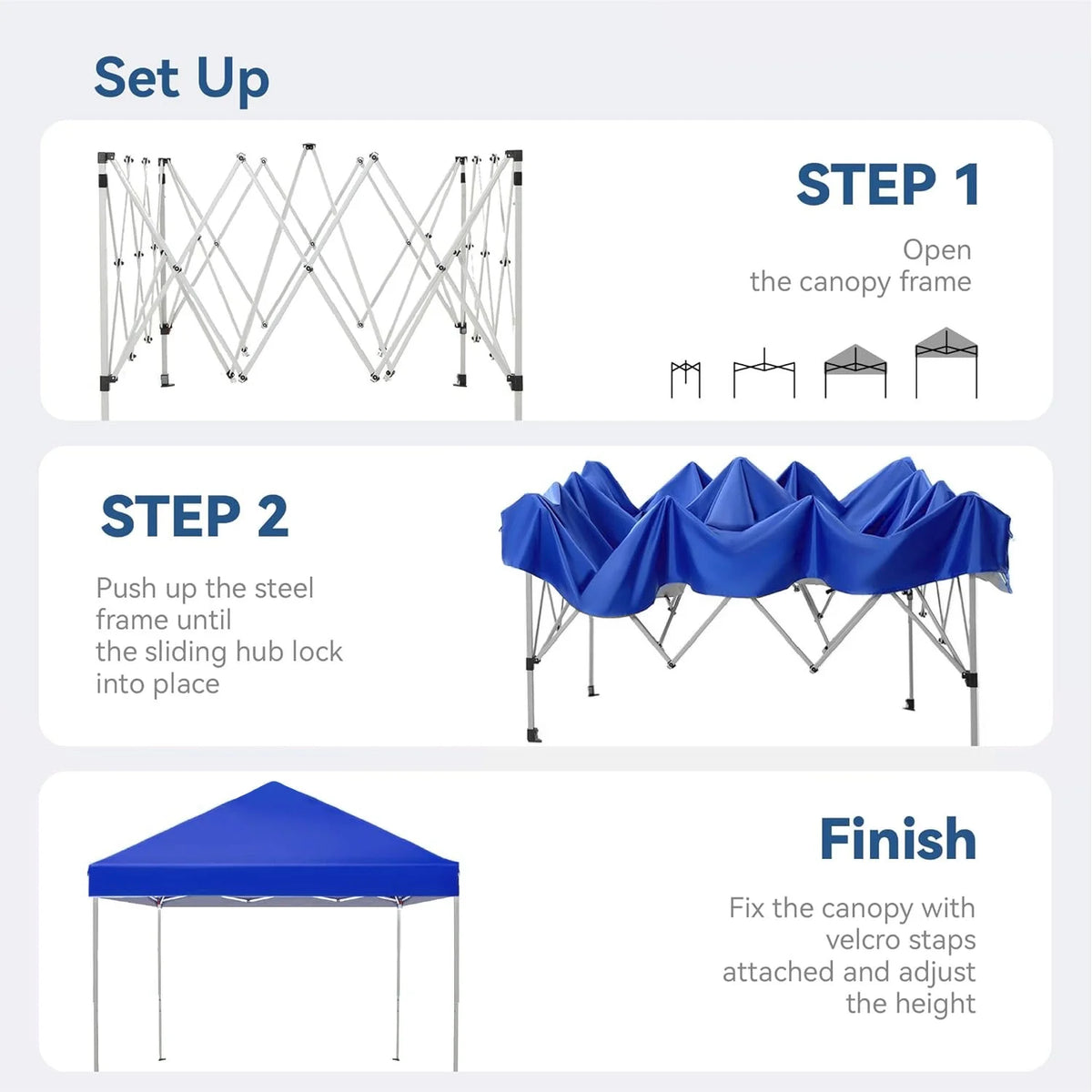 GVDV Canopy Tent, 10x10 Ft Easy Pop up Outdoor Canopy Tent, Portable Straight Leg Gazebo Instant Canopy - Product image 15
