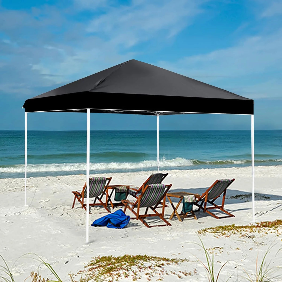 GVDV Canopy Tent, 10x10 Ft Easy Pop up Outdoor Canopy Tent, Portable Straight Leg Gazebo Instant Canopy - Product image 47