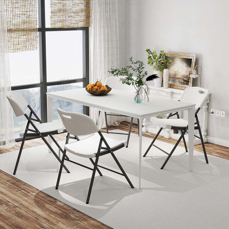 4/8/12 Pack HDPE Plastic Folding Chairs, Waiting Room Chairs with Metal Frame, Portable Banquet Chairs - Product image 7