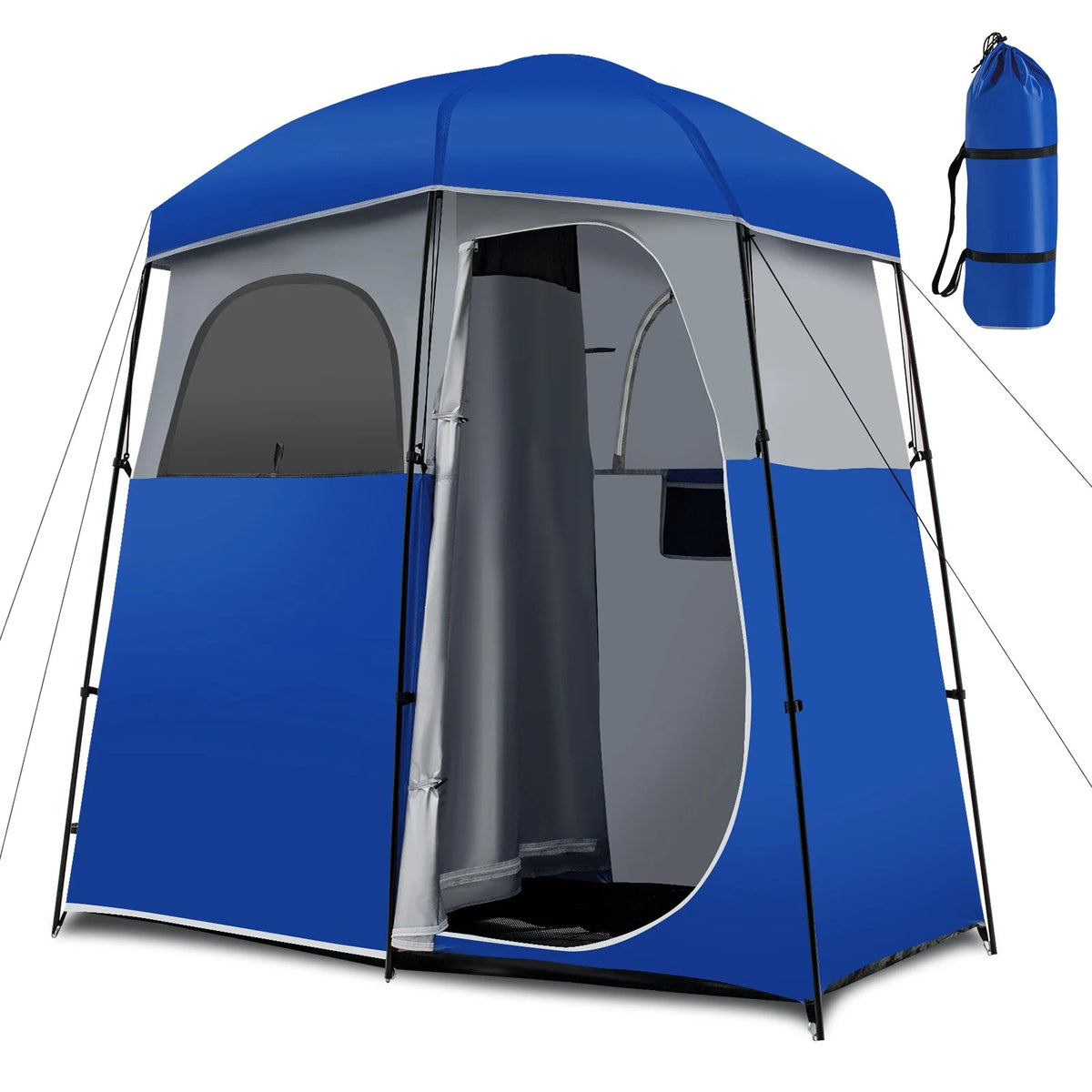 Favory Double - Room Shower Tent, Oversize Space Privacy Shelter for Camping with Floor - Product image 12