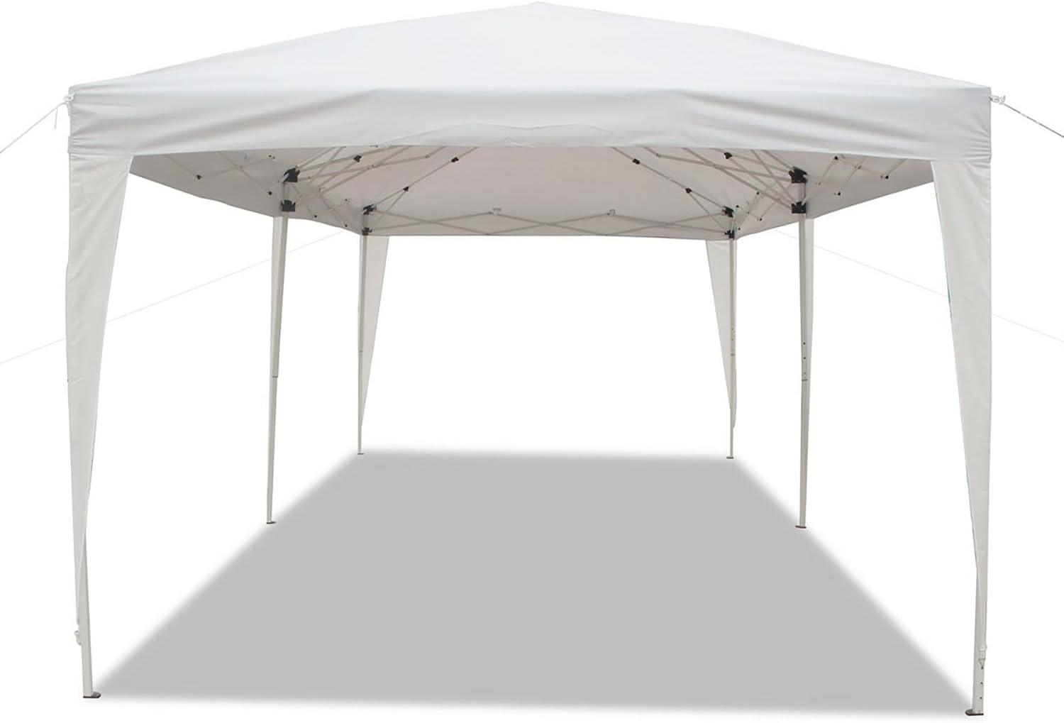 Goutime Folding Gazebo 3x6, Pop up Canopy Gazebo Party Tent, 4 Detachable Walls Even Bag on Wheels, Outdoor Garden Shelter, Party Tent (White)