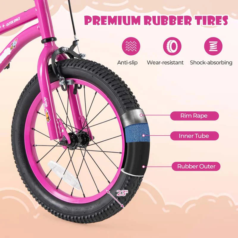 16" Kids Bike for 4-7 Years Old Girls Boys Sport Bicycle with Adjustable Saddle, Training Wheels - Product image 16