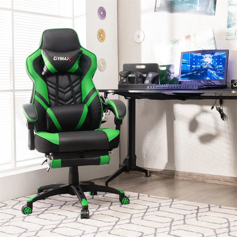 Ergonomic Gaming Chair Recliner with Footrest, Linkage Armrests & Lumbar Support - Product image 46