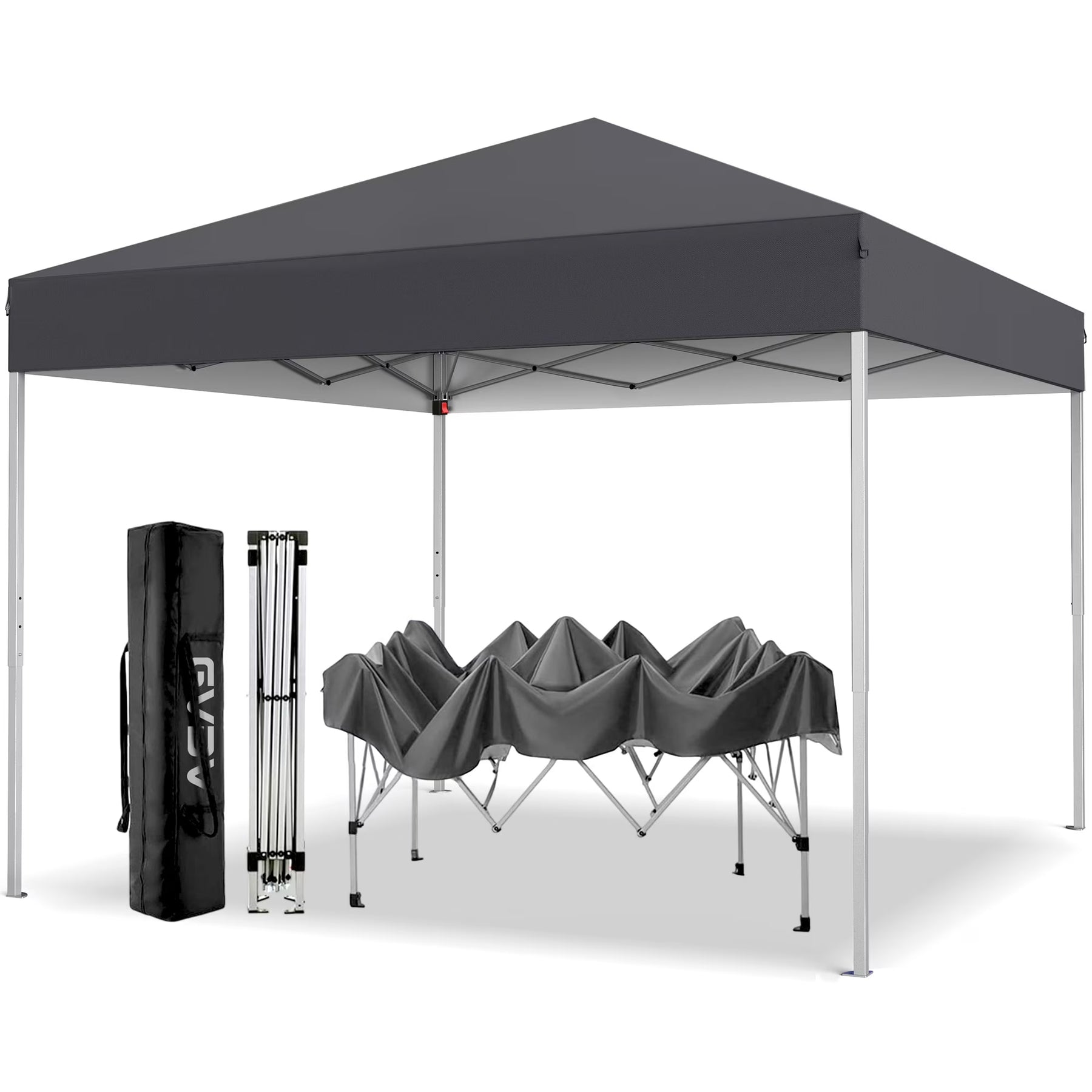 GVDV Canopy Tent, 10x10 Ft Easy Pop up Outdoor Canopy Tent, Portable Straight Leg Gazebo Instant Canopy - Product image 5