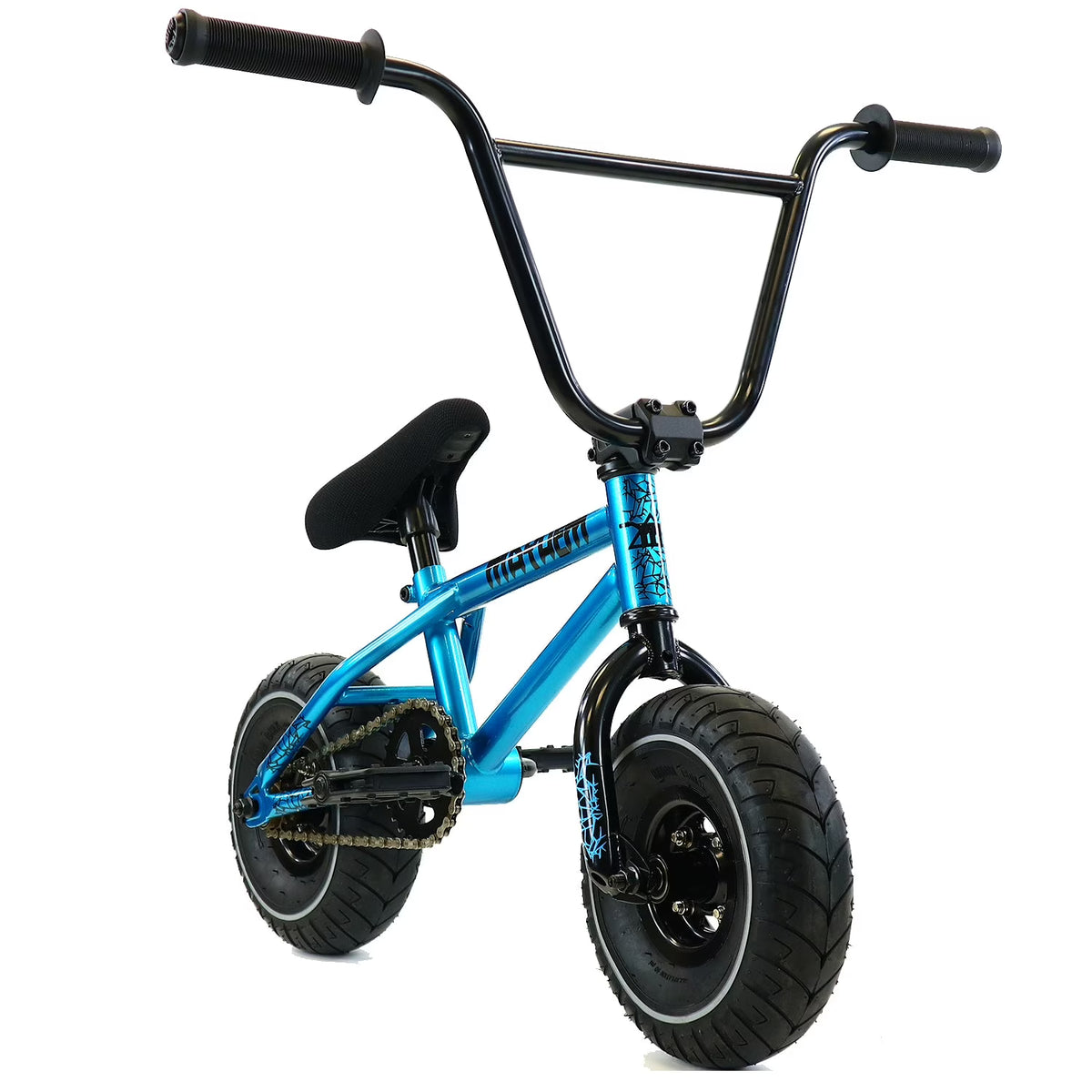 Mayhem Fat Tire Mini BMX Riot 1 Piece Crank 10" Mini BMX Newest Model Trick Bike (Riot Blue Haze) - Product image 1