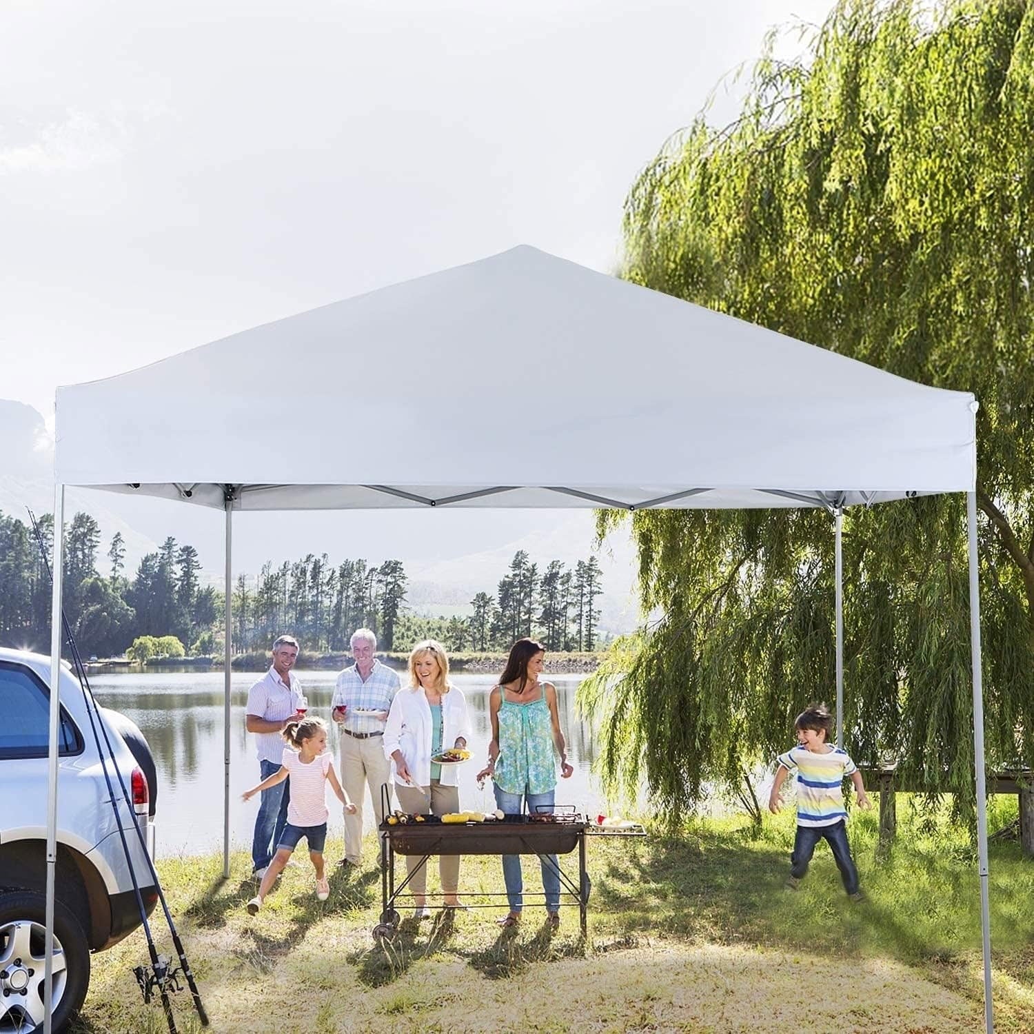 GVDV Canopy Tent, 10x10 Ft Easy Pop up Outdoor Canopy Tent, Portable Straight Leg Gazebo Instant Canopy - Product image 54