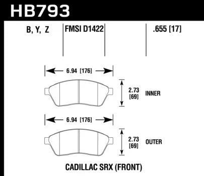 Hawk Performance HB793 Series Brake Pad