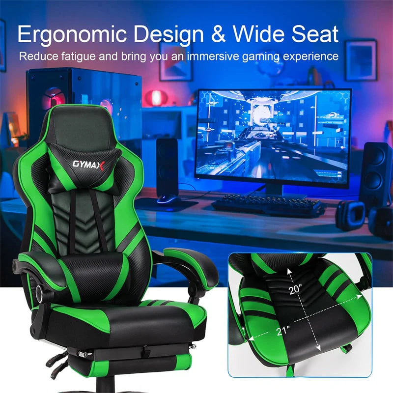 Ergonomic Gaming Chair Recliner with Footrest, Linkage Armrests & Lumbar Support - Product image 50