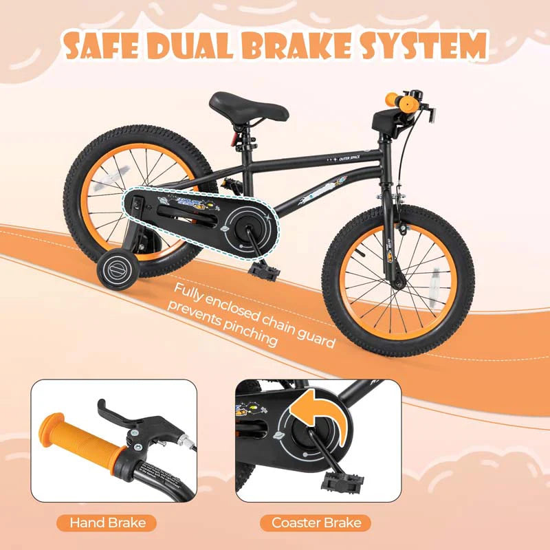 16" Kids Bike for 4-7 Years Old Girls Boys Sport Bicycle with Adjustable Saddle, Training Wheels - Product image 5