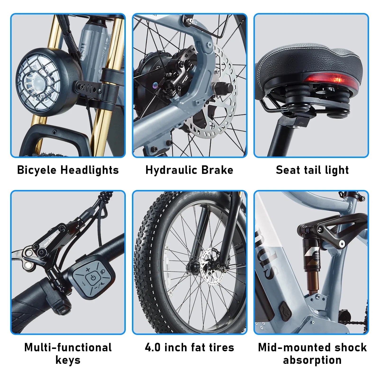 Electric Bike for Adults 26'', 1000W E - Mountain Bike 48V 30/20ah UL2849 Removable Battery - Product image 31