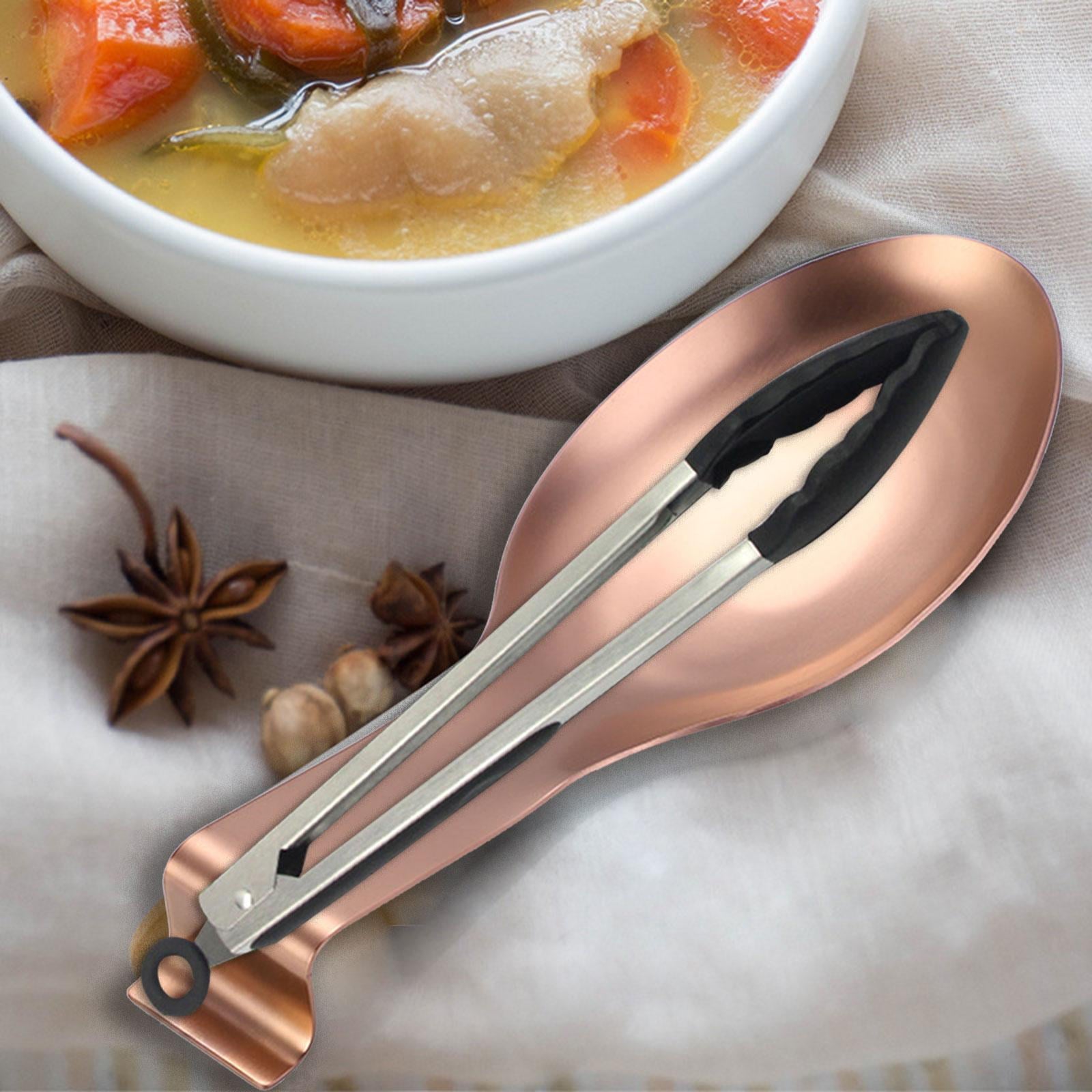 Holder Kitchen Utensils Accs Spoon Rest for Bar Coffee Station Cooking Rose Gold - Product image 7