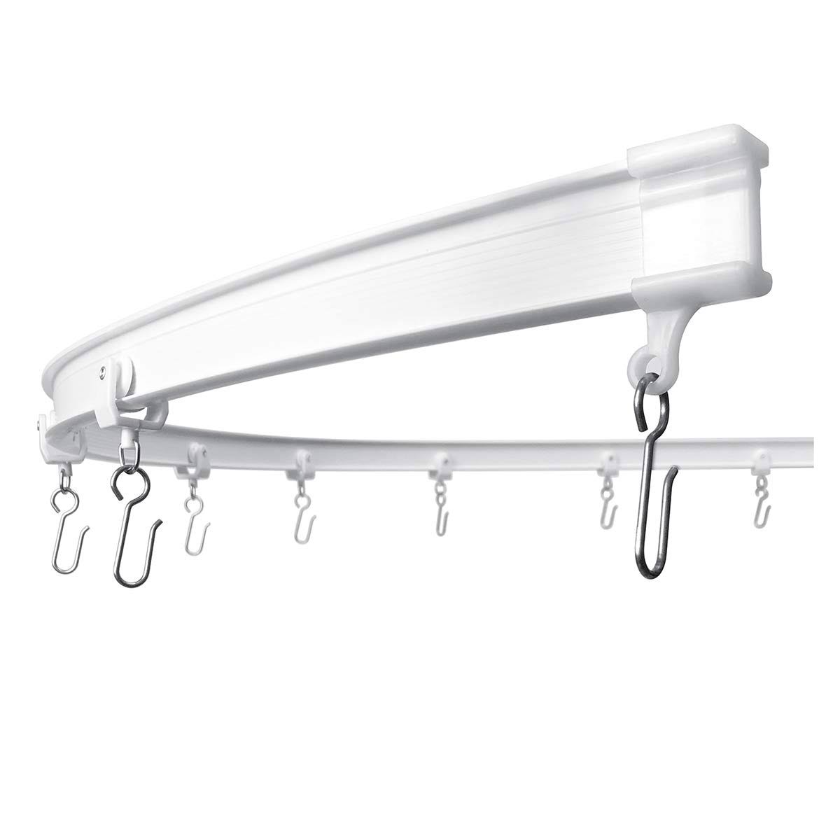 KXLife Flexible Curtain Ceiling Track, Curved Ceiling Track for Curtains, Hospital Curtain Track System - Product image 1