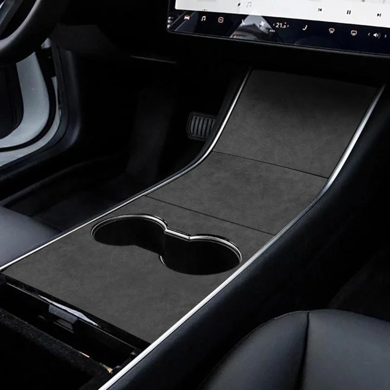 Alcantara Central Control Panel Sticker for Tesla Model 3