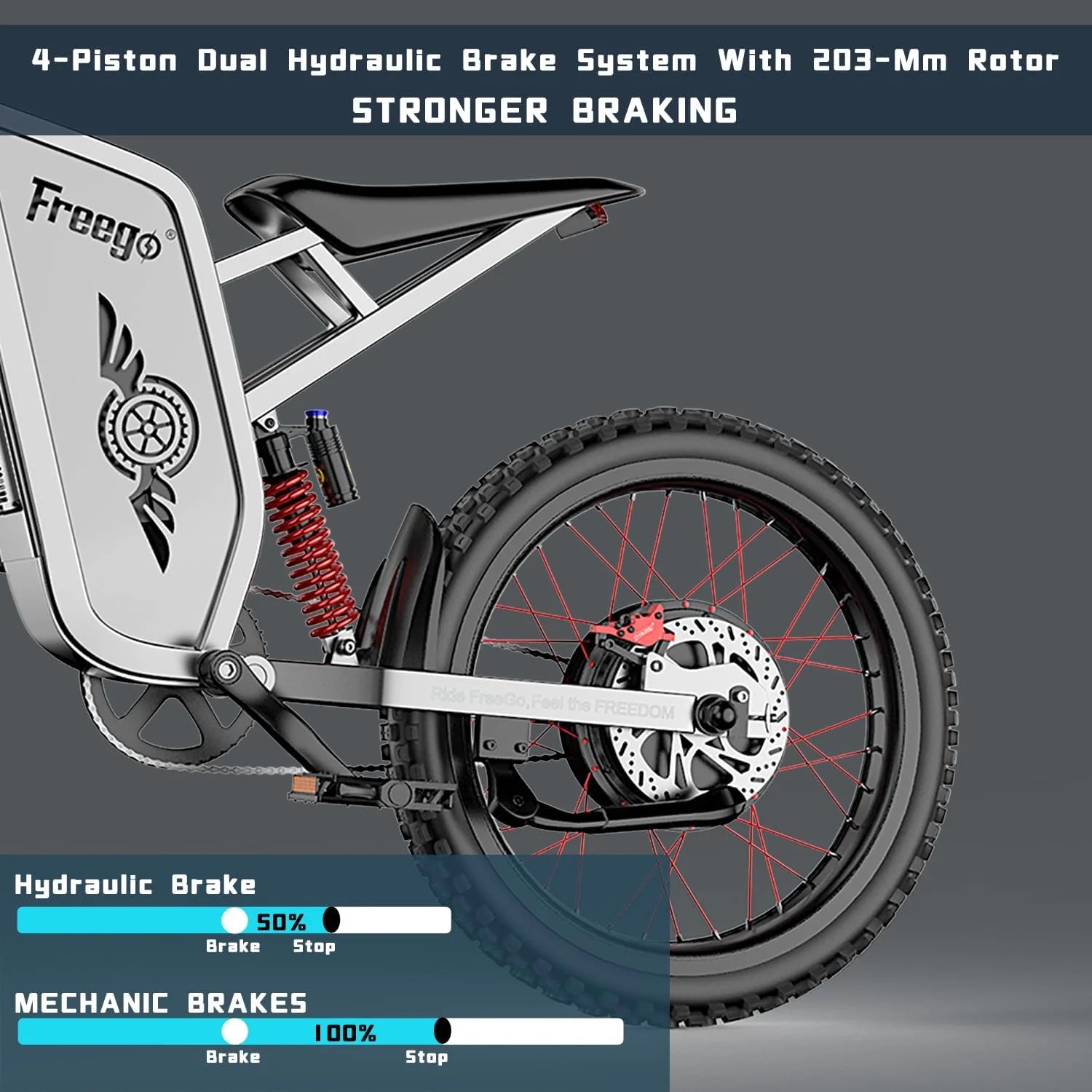 6000W(Peak) Motor 60V/35ah Battery, Freego X2pro Electric Motorcycle for Adults - Product image 16