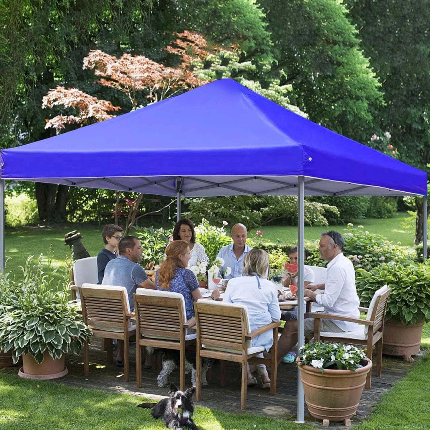 GVDV Canopy Tent, 10x10 Ft Easy Pop up Outdoor Canopy Tent, Portable Straight Leg Gazebo Instant Canopy - Product image 4