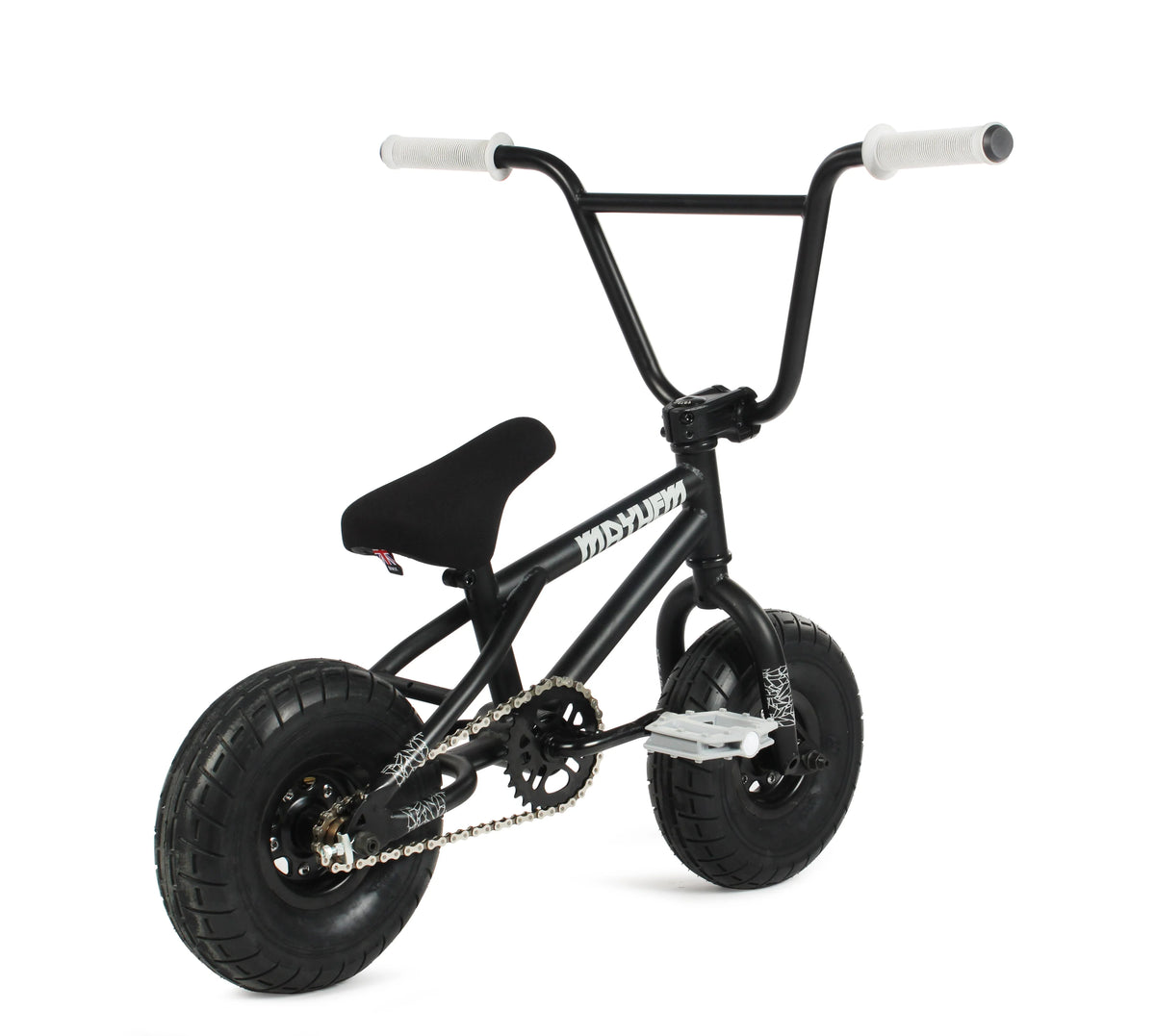 Mayhem Fat Tire Mini BMX Riot 1 Piece Crank 10" Mini BMX Newest Model Trick Bike (Riot Black Widow) - Product image 3