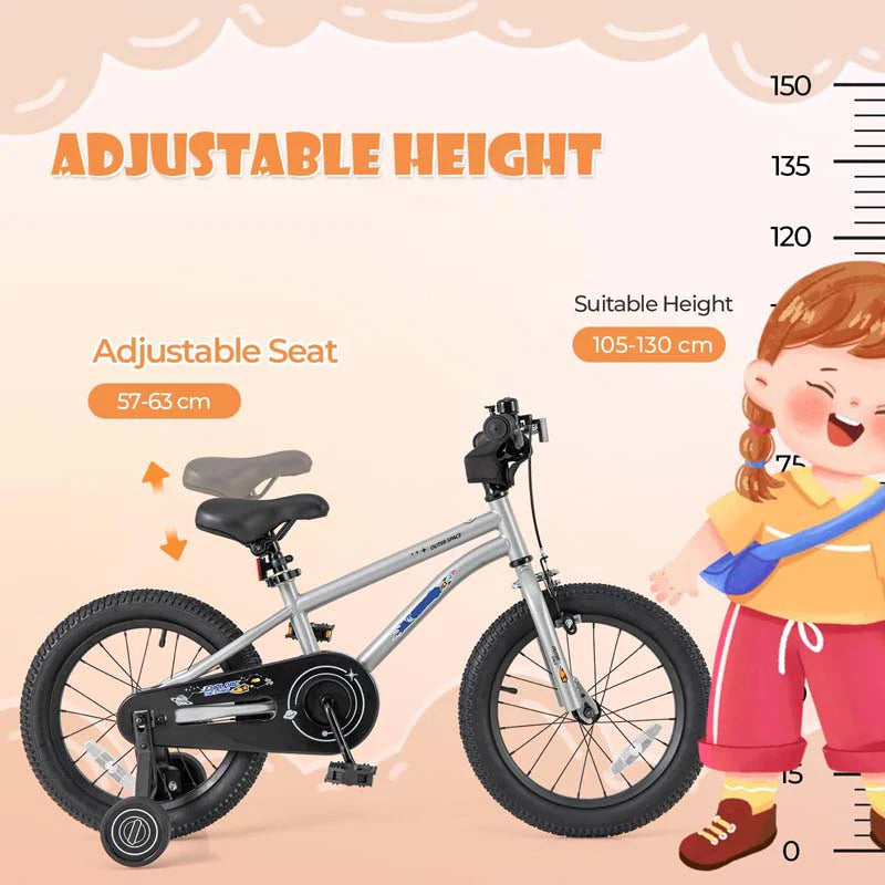 16" Kids Bike for 4-7 Years Old Girls Boys Sport Bicycle with Adjustable Saddle, Training Wheels - Product image 31