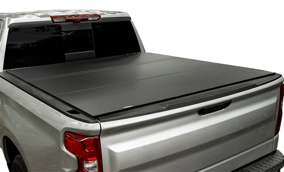 Access B5020079 - LOMAX Tri-Fold Cover 2019+ Chevrolet/GMC - 5ft 8in Bed - Carbon Fiber (w/o Storage Box)