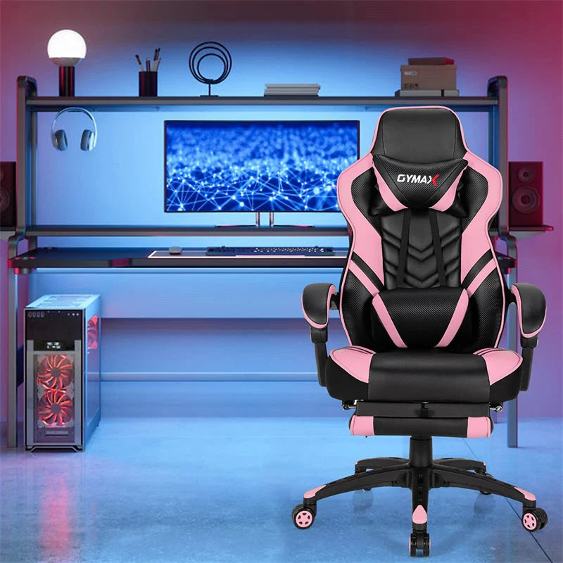 Ergonomic Gaming Chair Recliner with Footrest, Linkage Armrests & Lumbar Support - Product image 56