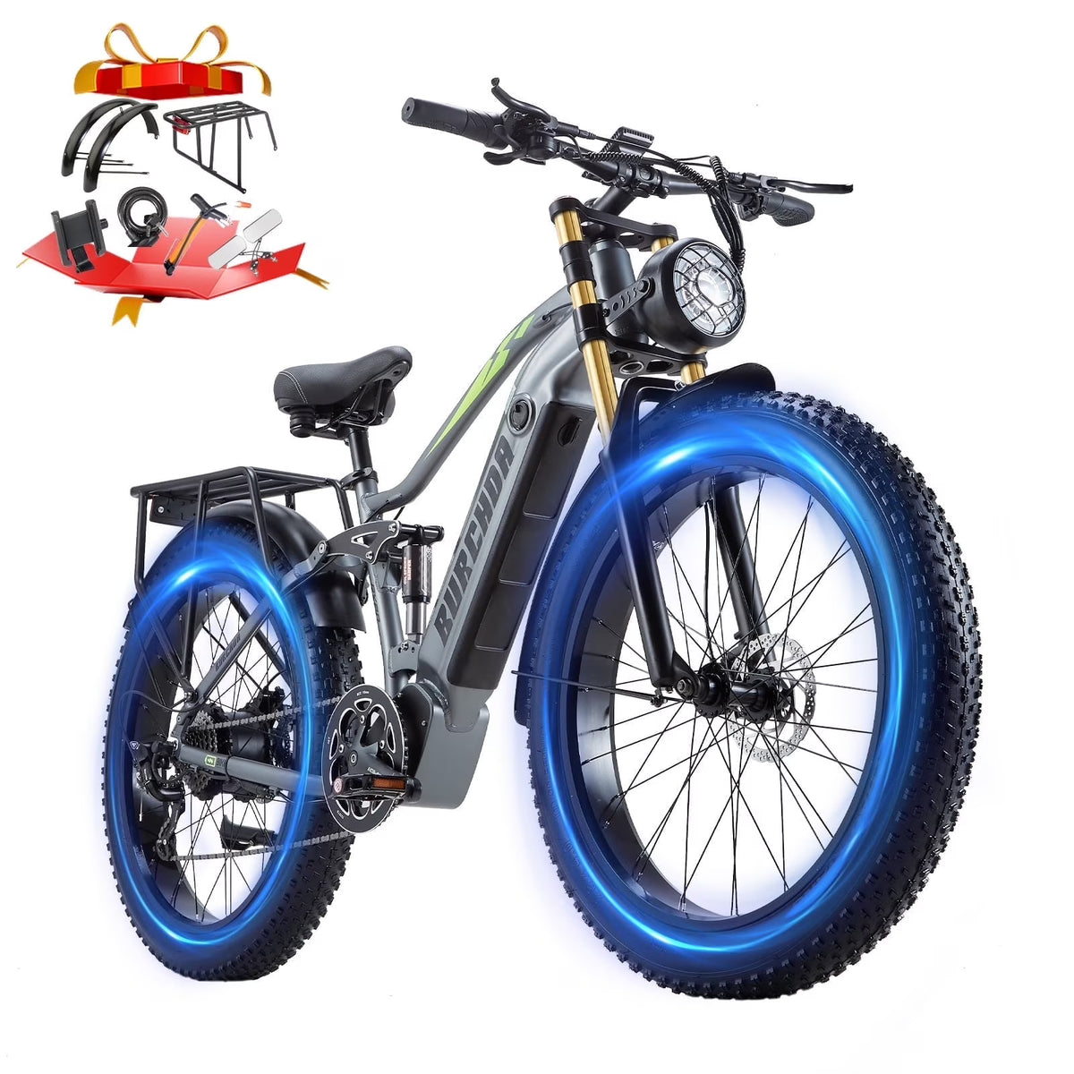 Electric Bike for Adults 26'', 1000W E - Mountain Bike 48V 30/20ah UL2849 Removable Battery - Product image 1