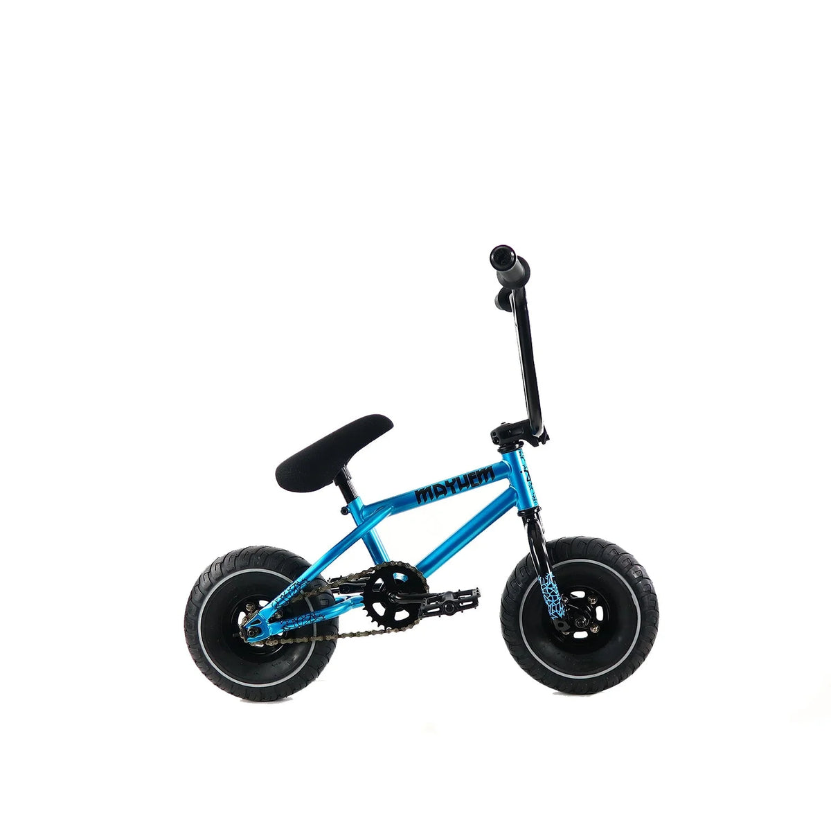 Mayhem Fat Tire Mini BMX Riot 1 Piece Crank 10" Mini BMX Newest Model Trick Bike (Riot Blue Haze) - Product image 2