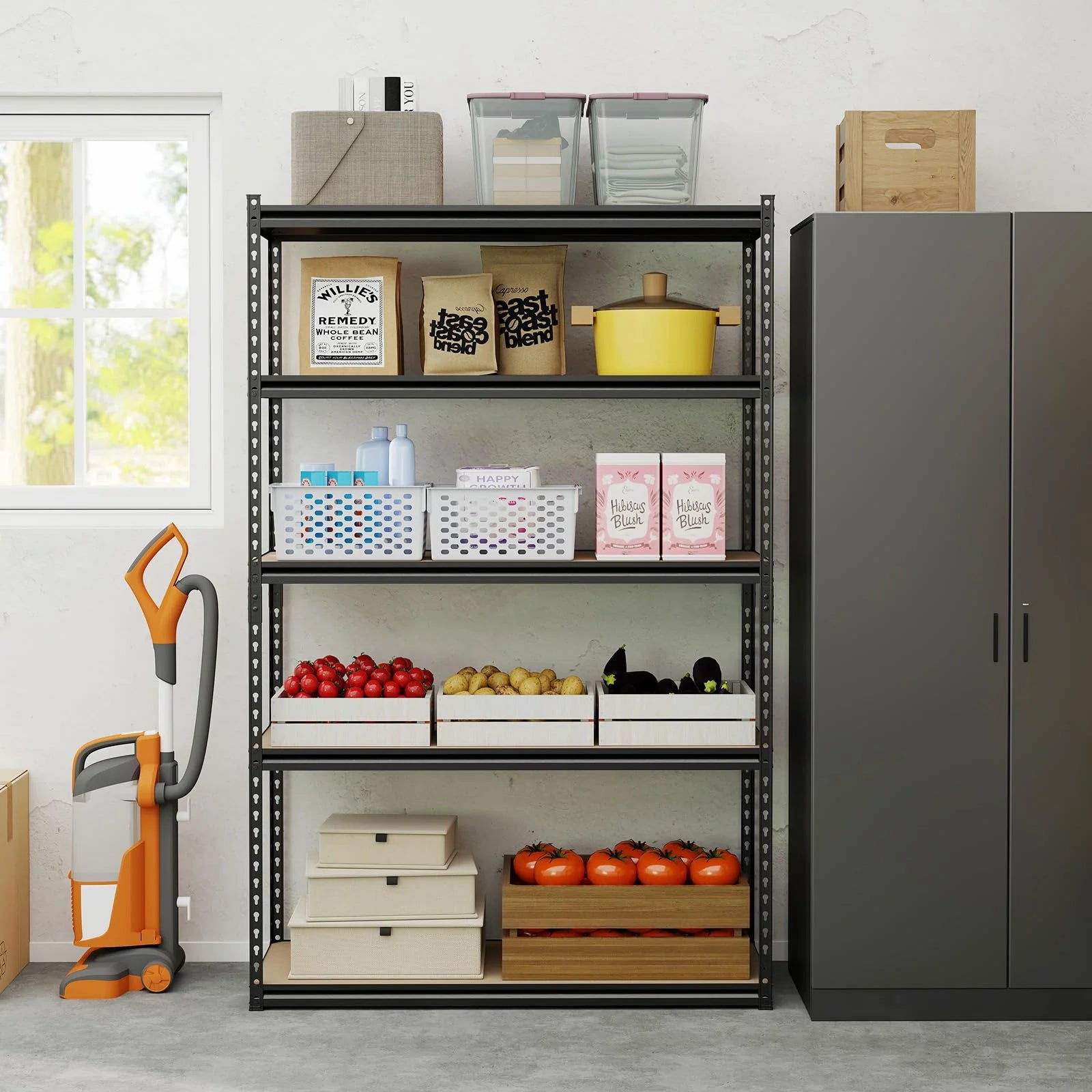 Tangkula 5-Tier Heavy Duty Garage Shelving Unit 2200 LBS Metal Storage Organizer Rack - Product image 2