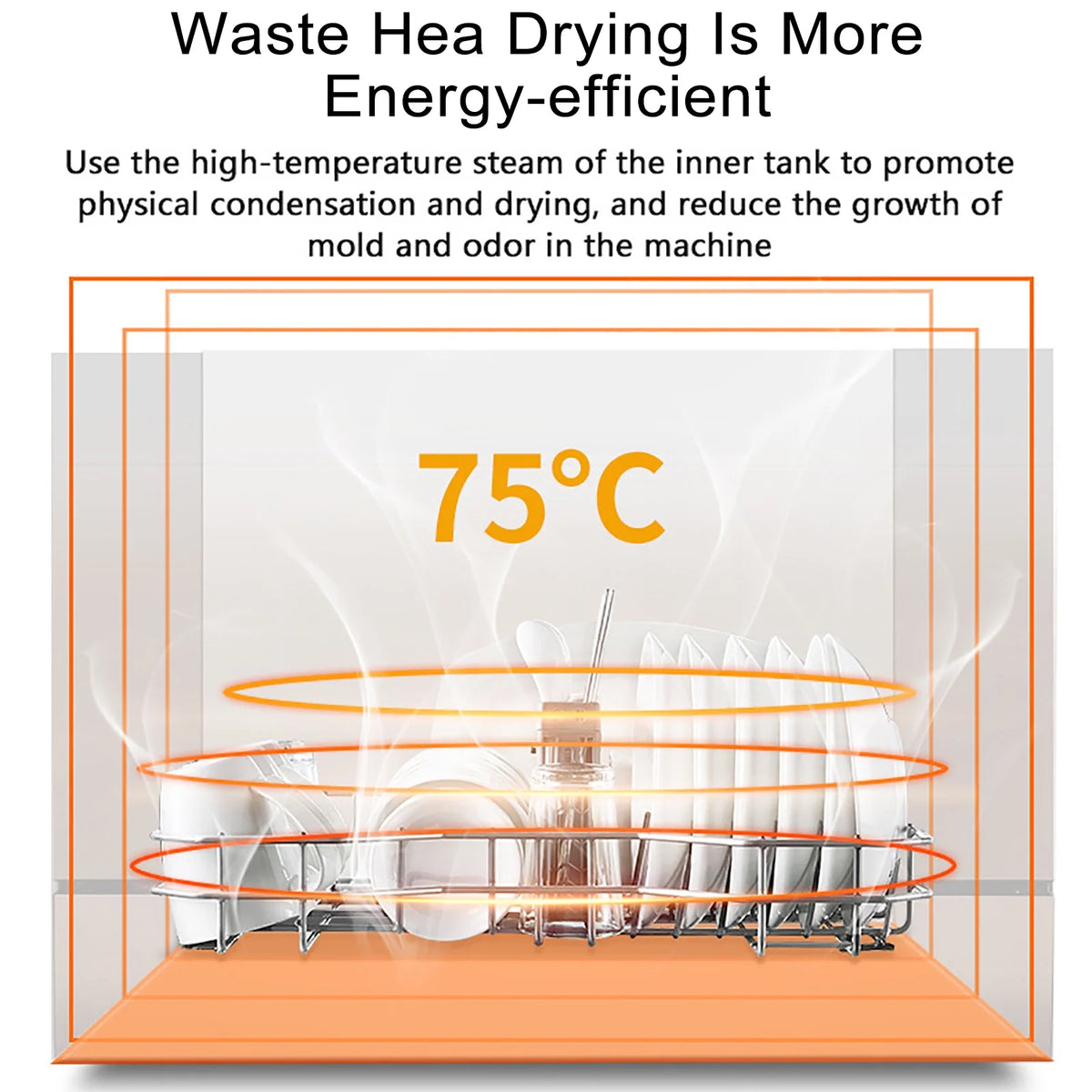 Autrinix Portable Dishwasher with 99.9% Sterilization, 3 Wash Modes & Water - Saving Function - Product image 11