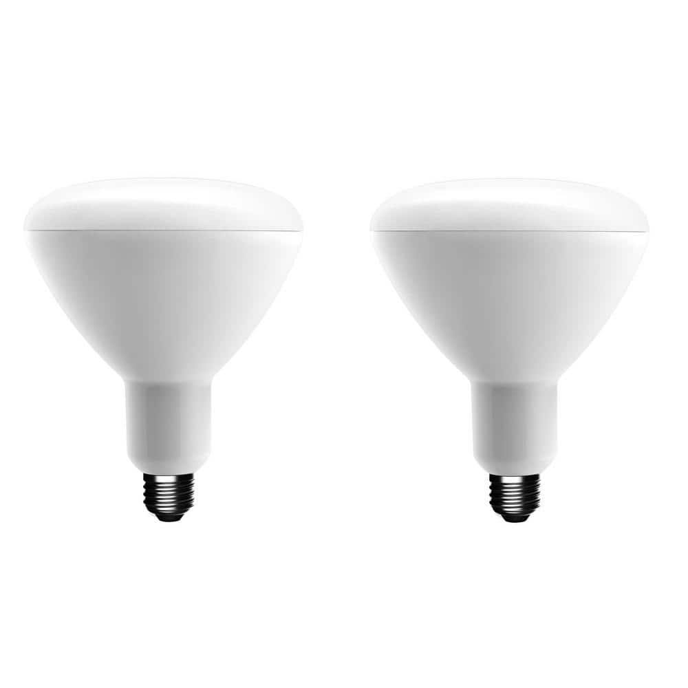 Ecosmart 75-Watt Equivalent BR40 Dimmable Energy Star LED Light Bulb Bright White (2-Pack) - Product image 1