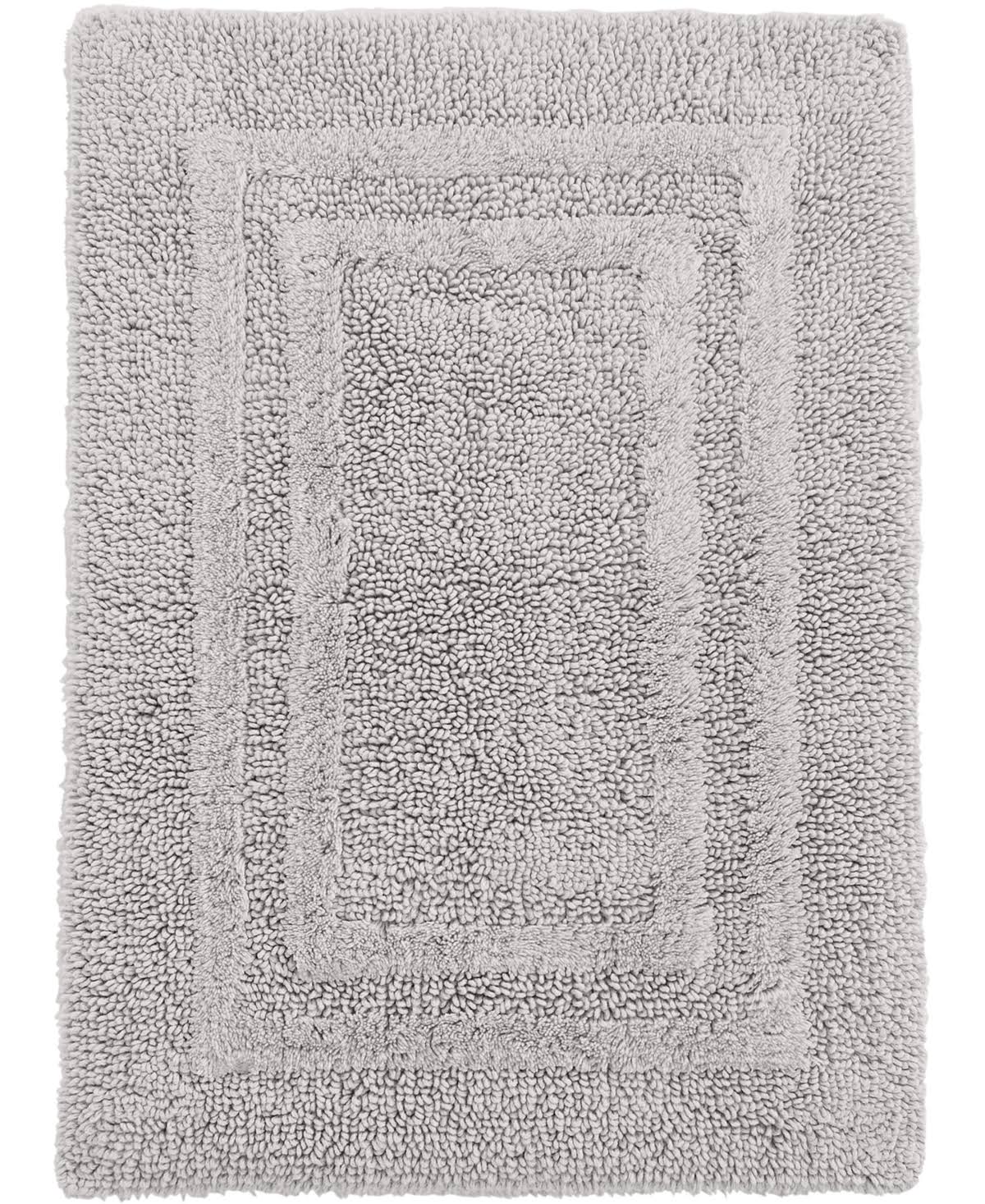 Hotel Collection Cotton Reversible 21" x 33" Bath Rug - Mercury - Product image 1