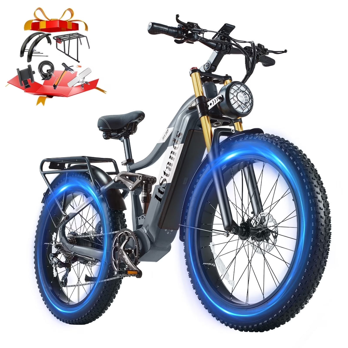 Electric Bike for Adults 26'', 1000W E - Mountain Bike 48V 30/20ah UL2849 Removable Battery - Product image 3