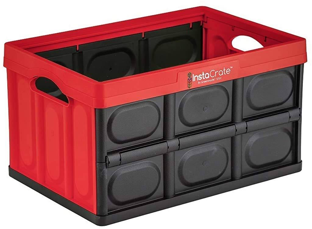 Greenmade InstaCrate Collapsible Storage Container 12 Gal Red/Black - Product image 1