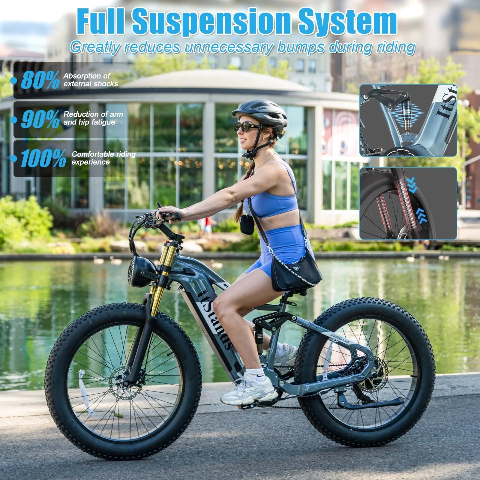 Electric Bike for Adults 26'', 1000W E - Mountain Bike 48V 30/20ah UL2849 Removable Battery - Product image 35