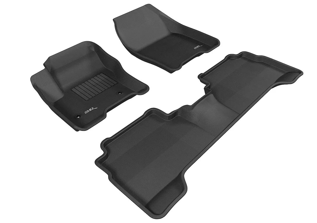 3D MAXpider L1FR05601509 - 2013-2018 Ford C-Max/Escape Kagu 1st & 2nd Row Floormats - Black